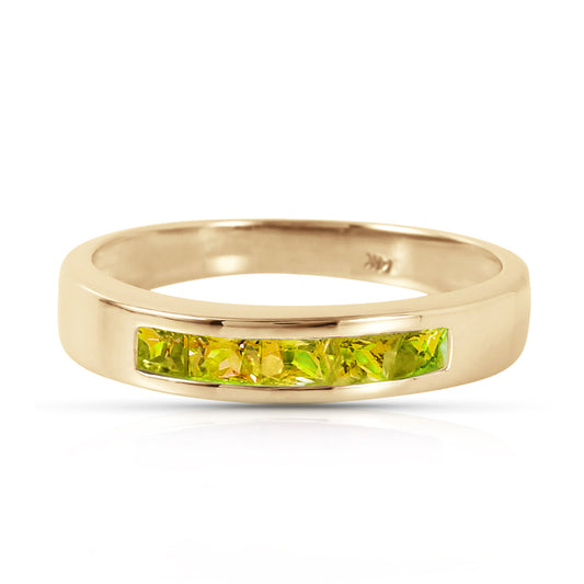 0.6 Carat 14K Solid Gold Somewhere Inside Me Peridot Ring