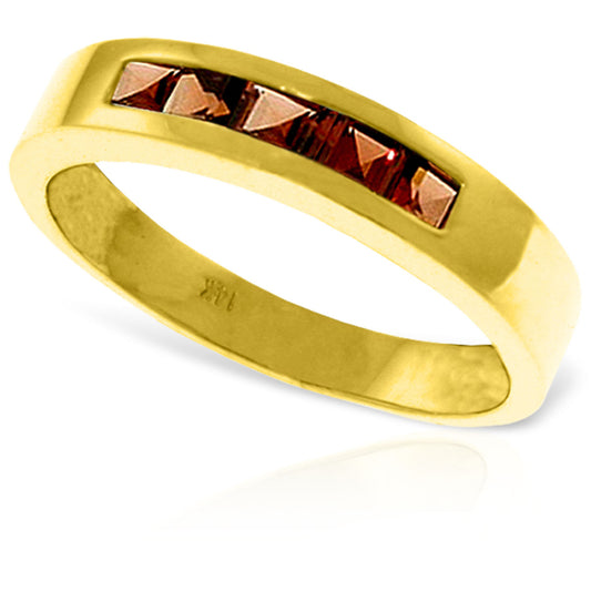 0.6 Carat 14K Solid Gold Heart's Misgivings Garnet Ring
