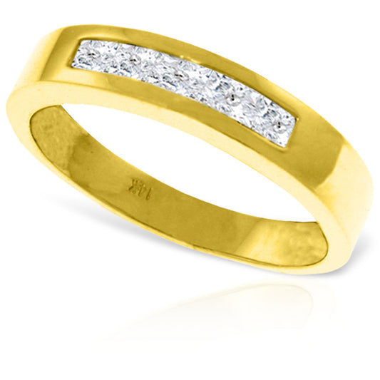 0.6 Carat 14K Solid Gold Surprise Thrives Here White Topaz Ring