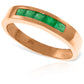 14K Solid Gold Rings with Natural Emeralds
