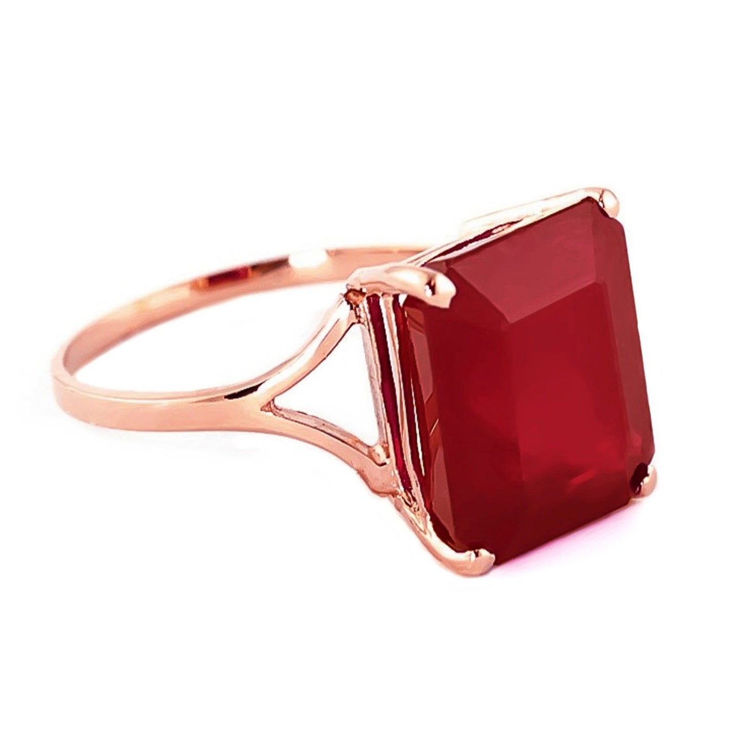 Essential Facet Ruby Ring