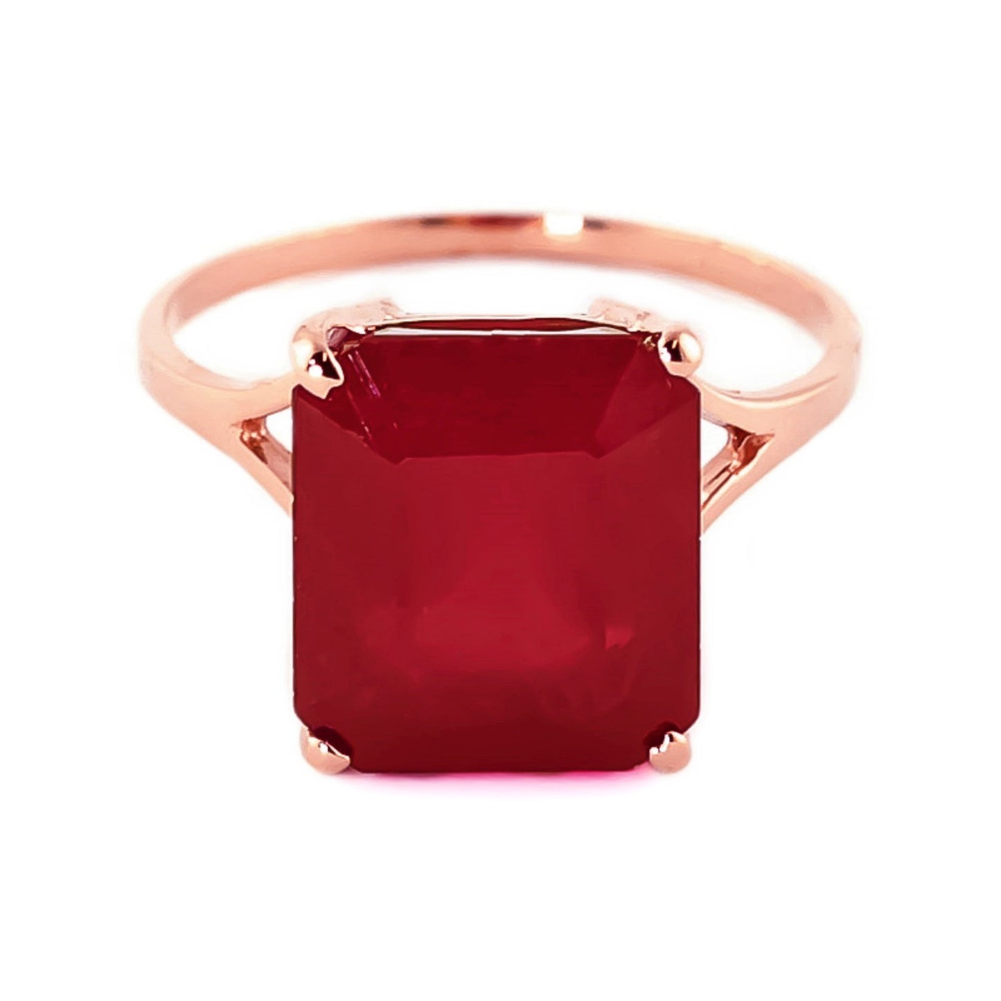 Essential Facet Ruby Ring