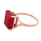 Essential Facet Ruby Ring