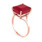 Essential Facet Ruby Ring