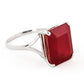 Essential Facet Ruby Ring