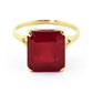 Essential Facet Ruby Ring