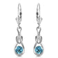 Lockstone Blue Topaz Earrings