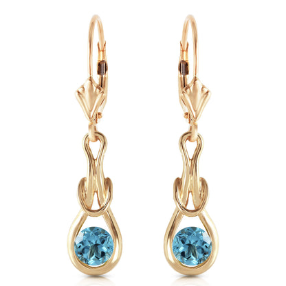 Lockstone Blue Topaz Earrings