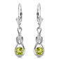 1.3 Carat 14k Solid Gold Lockstone Peridot Earrings