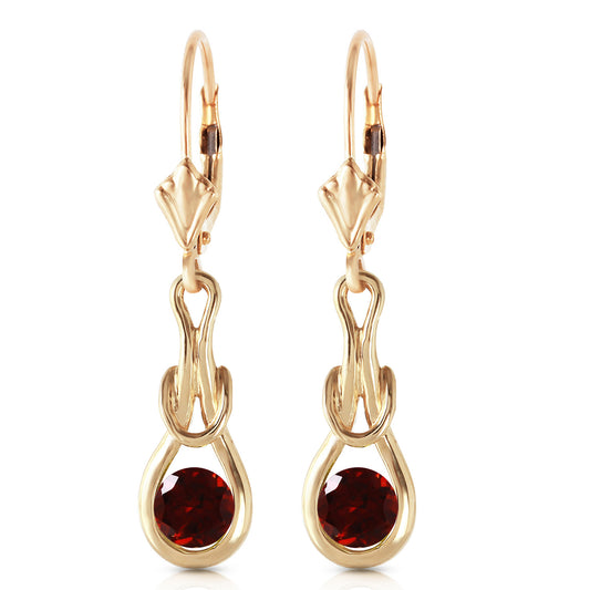 Lockstone Garnet Earrings