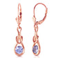 1.3 Carat 14k Solid Gold Lockstone Tanzanite Earrings