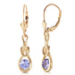 1.3 Carat 14k Solid Gold Lockstone Tanzanite Earrings