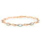 Shimmering Array Aquamarine and Diamond Bracelet