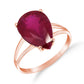 Essential Droplet Ruby Ring