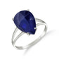 4.65 Carat 14K Solid Gold Don't Turn Back Sapphire Ring