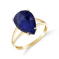 4.65 Carat 14K Solid Gold Don't Turn Back Sapphire Ring