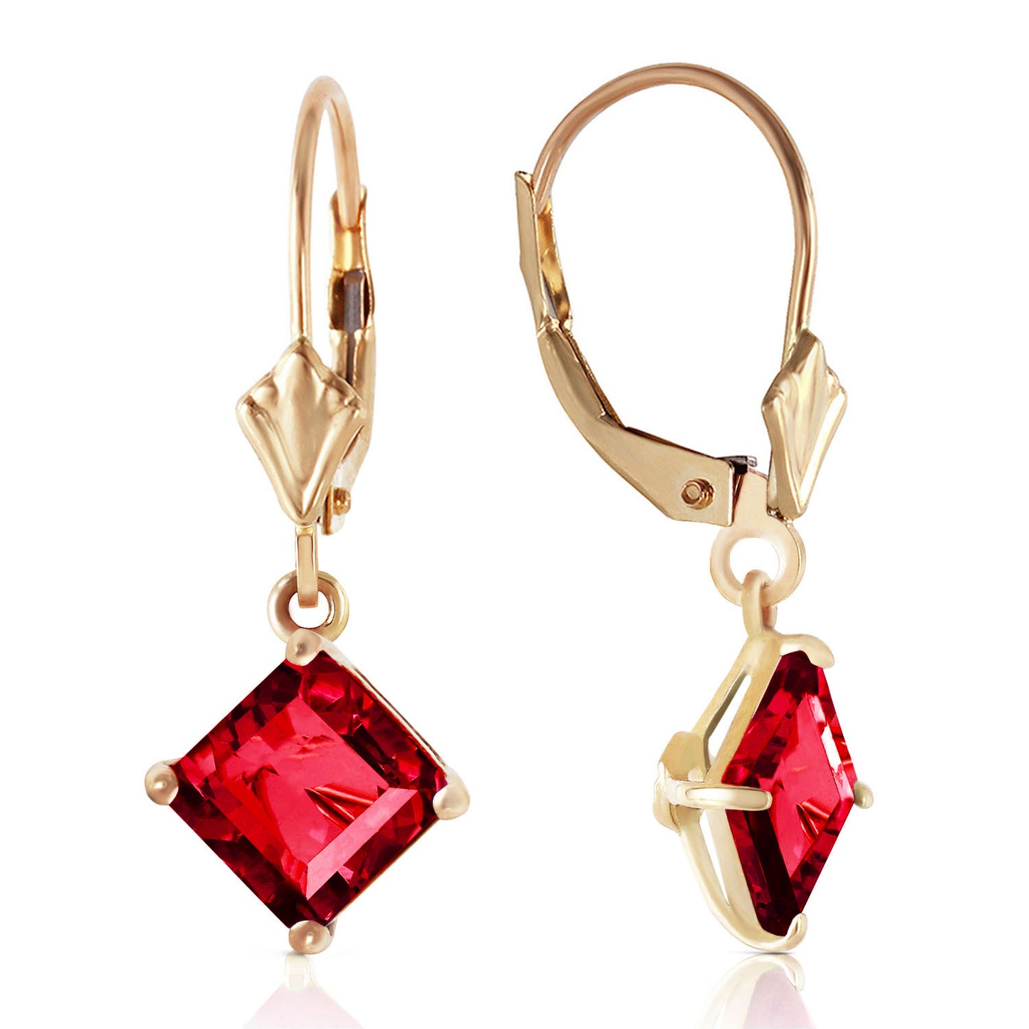 Precious Facade Ruby Earrings