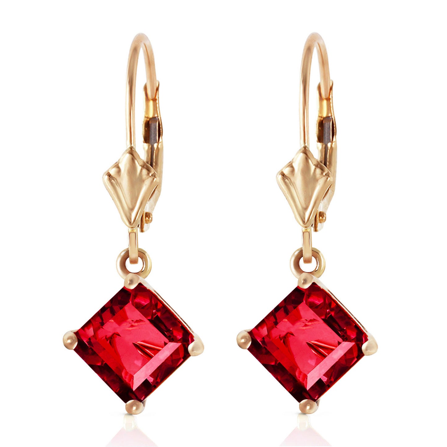 Precious Facade Ruby Earrings