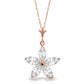 Radiant Petal White Topaz Necklace