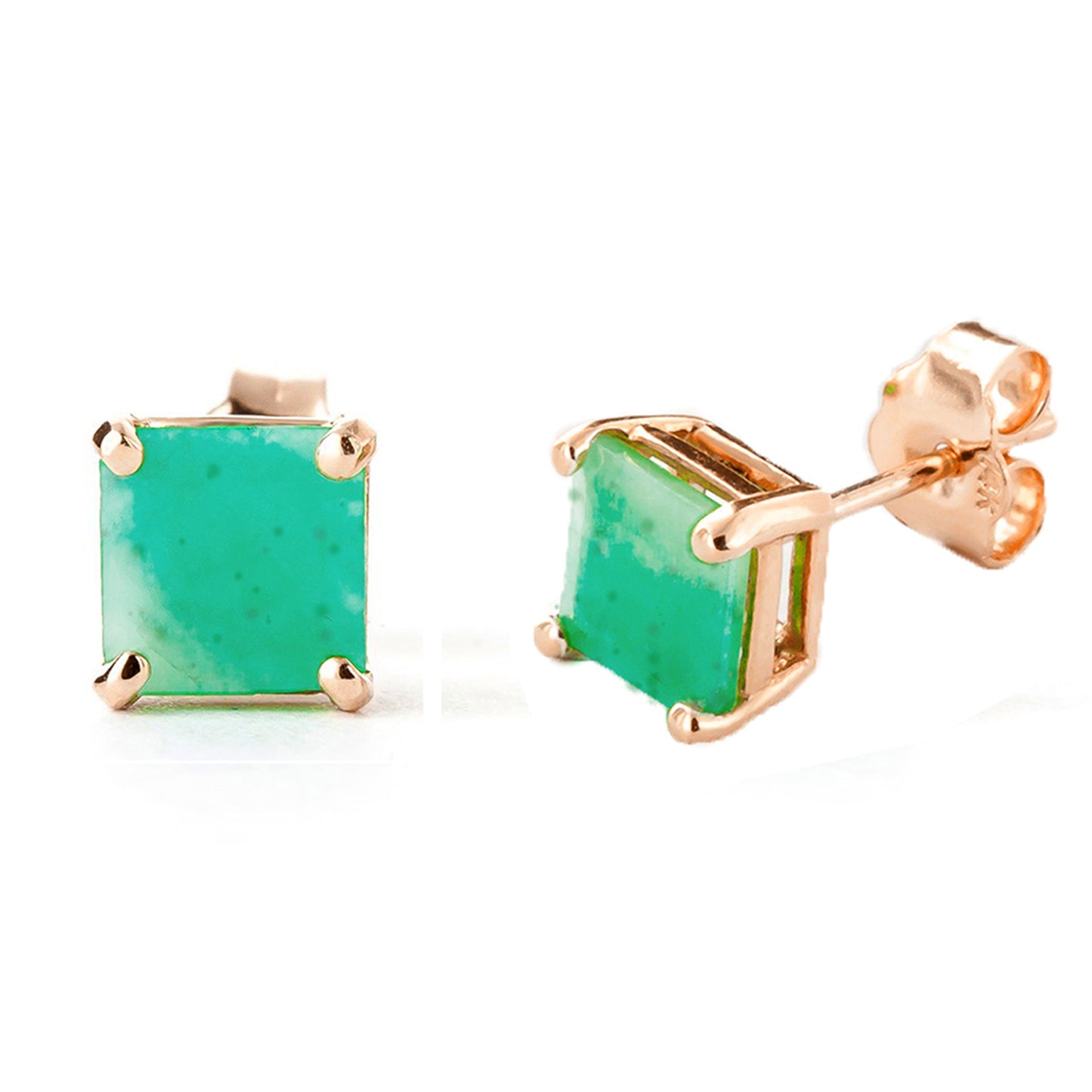 Soulful Edge Emerald Earrings