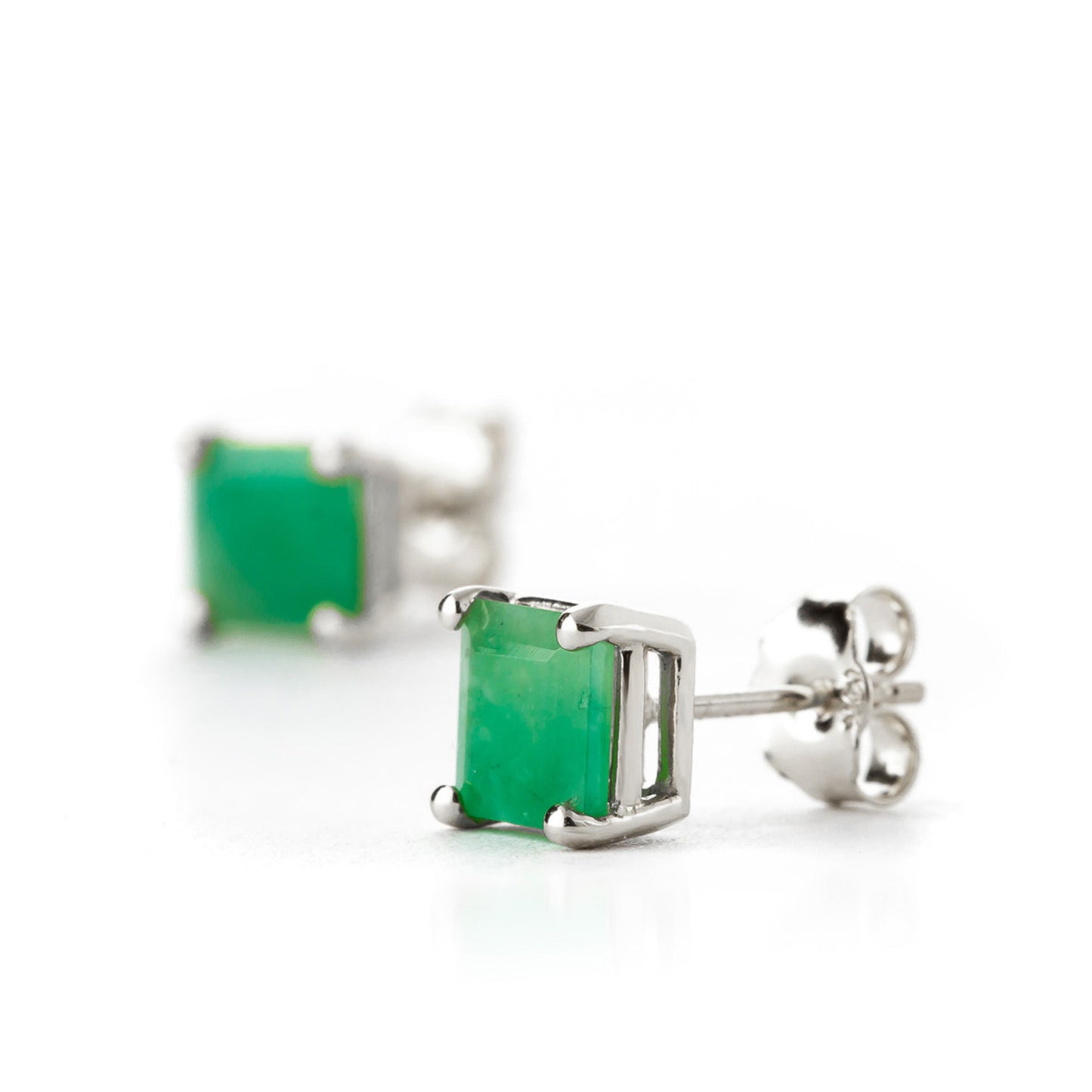 Soulful Edge Emerald Earrings