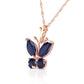 Glimmering Wings Sapphire Necklace