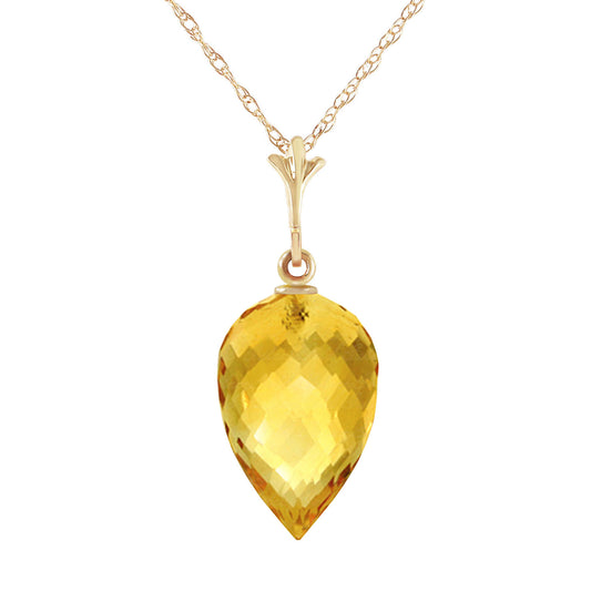 Luminous Sparkle Citrine Necklace