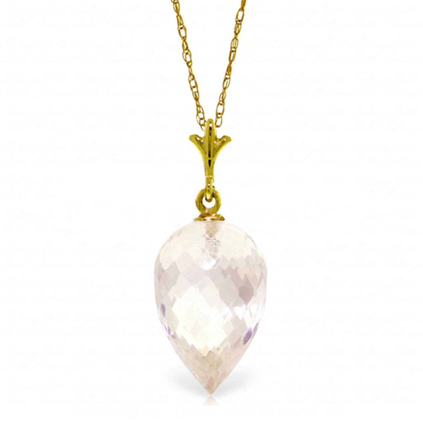 Luminous Sparkle White Topaz Necklace