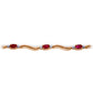 Rhythmic Flow Ruby And Diamond Bracelet