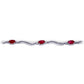 Rhythmic Flow Ruby And Diamond Bracelet