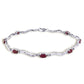 Rhythmic Flow Ruby And Diamond Bracelet