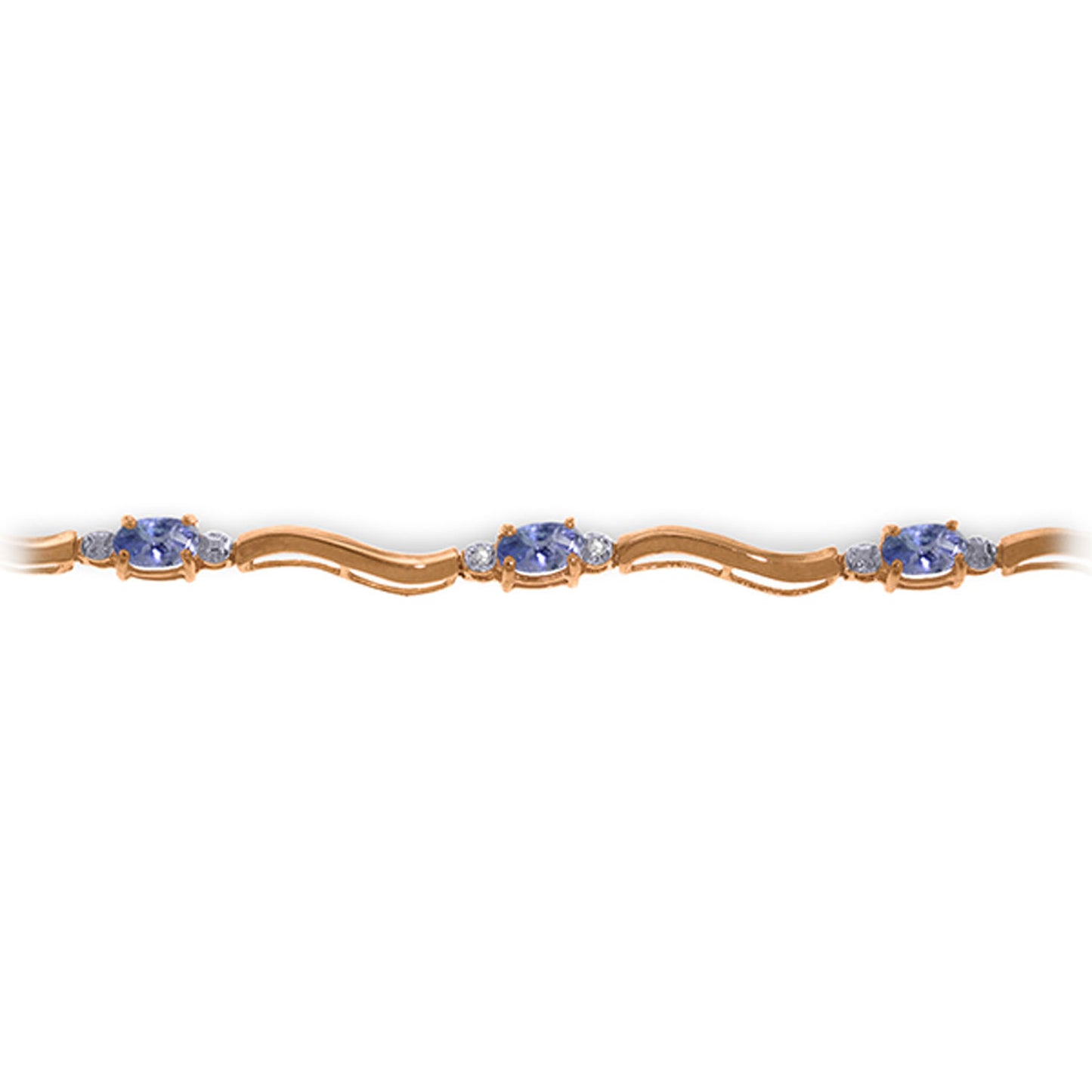 Rhythmic Flow Diamond And Tanzanite Bracelet