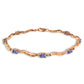 Rhythmic Flow Diamond And Tanzanite Bracelet