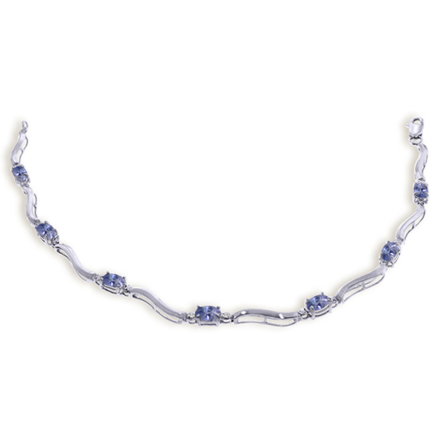 Rhythmic Flow Diamond And Tanzanite Bracelet