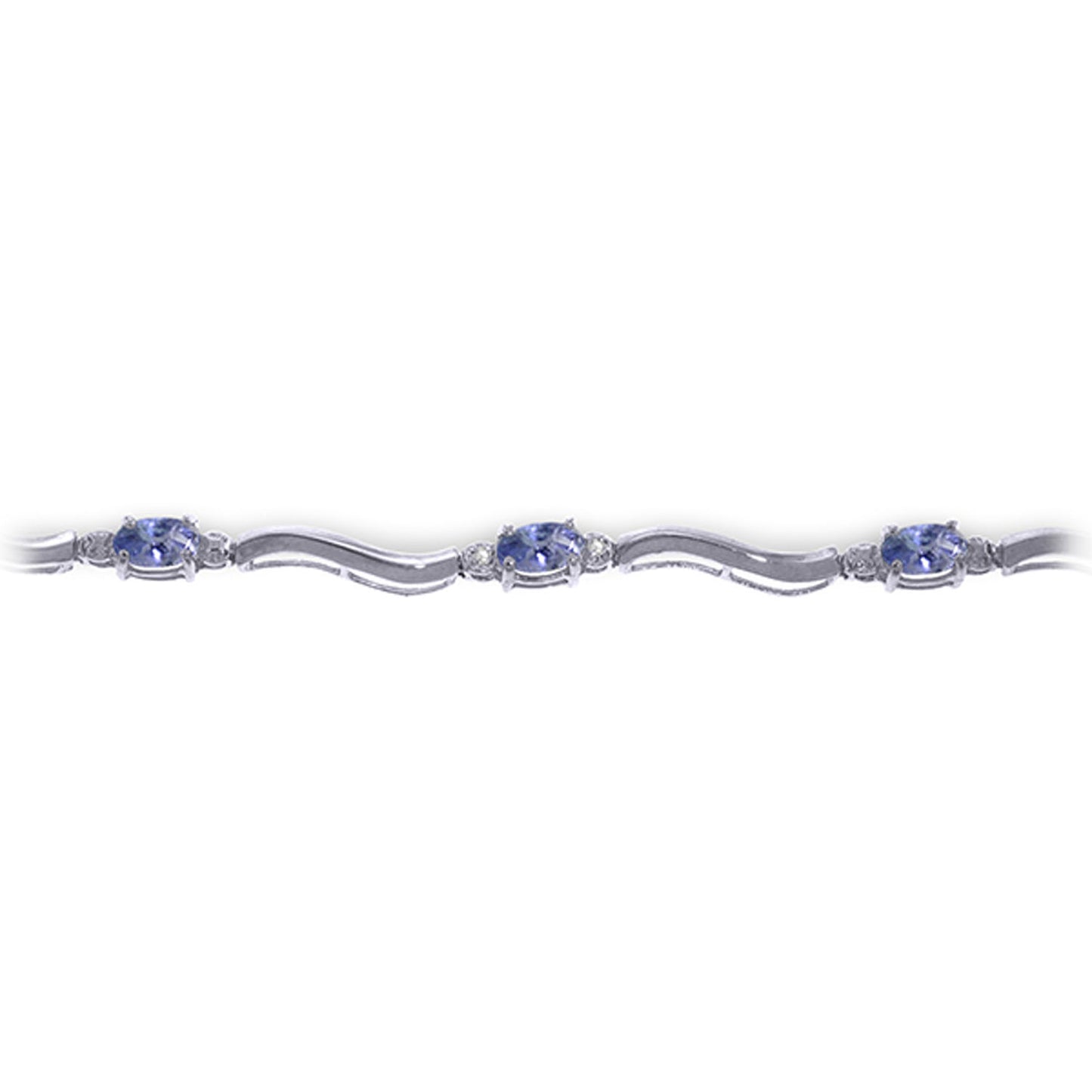 Rhythmic Flow Diamond And Tanzanite Bracelet