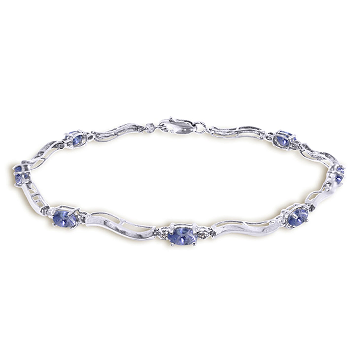 Rhythmic Flow Diamond And Tanzanite Bracelet