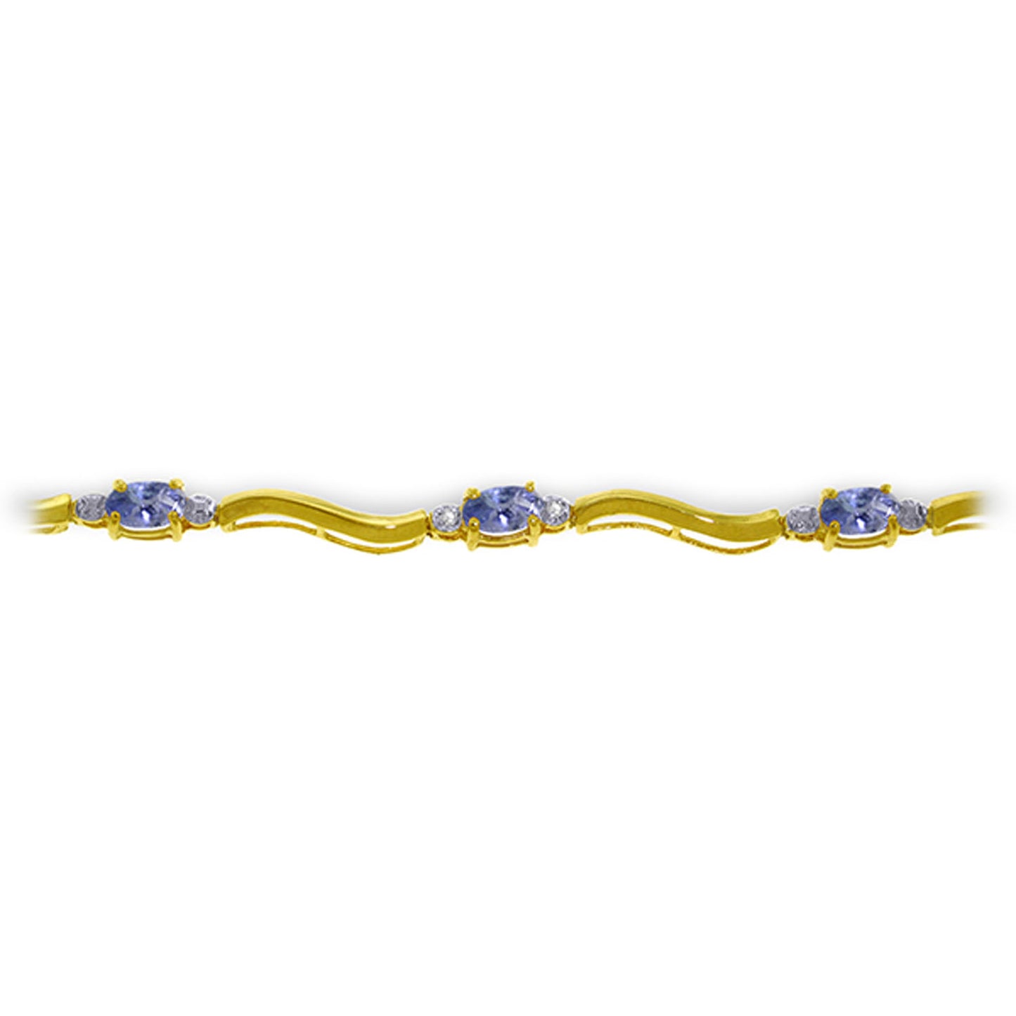 Rhythmic Flow Diamond And Tanzanite Bracelet