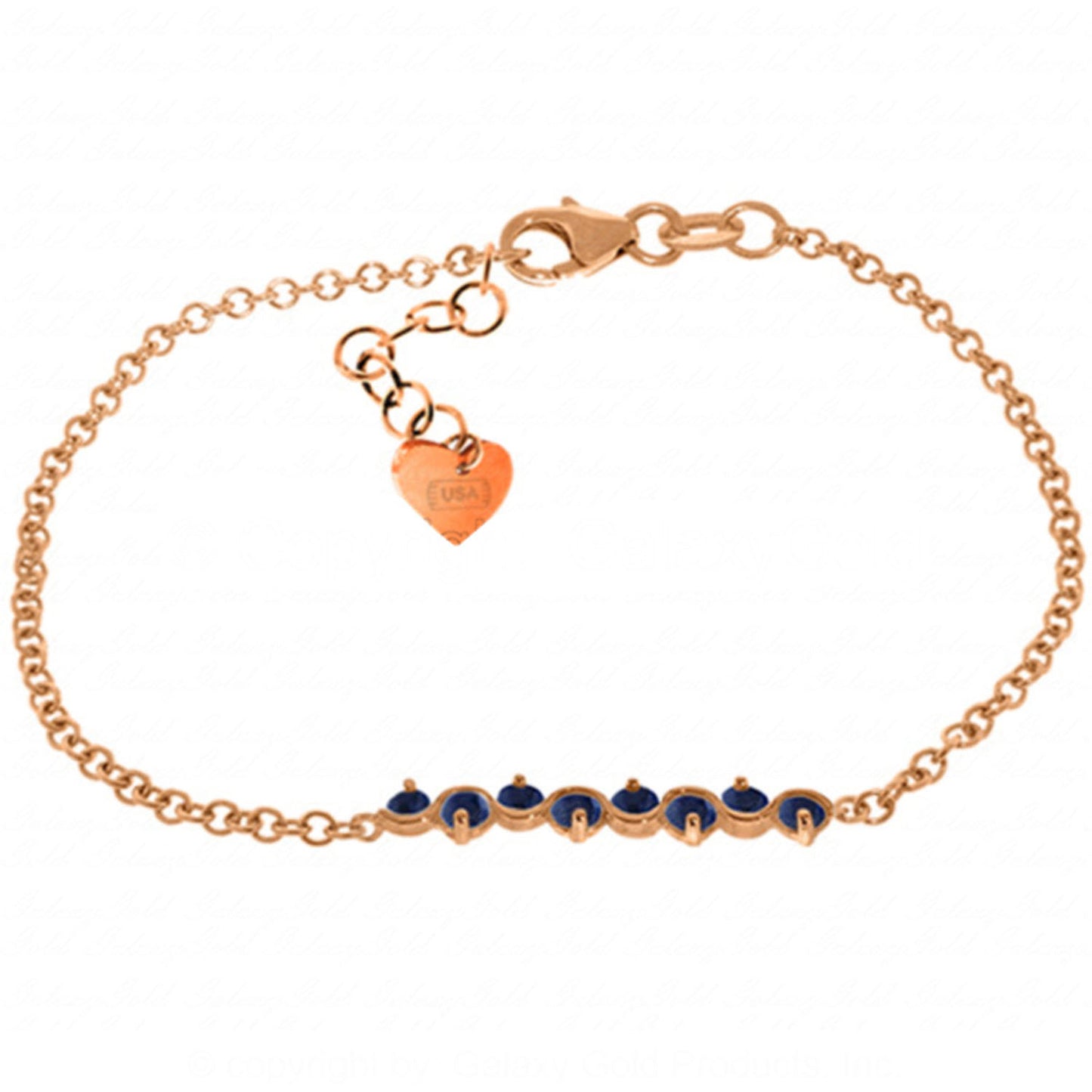 Subtle Radiance Sapphire Bracelet