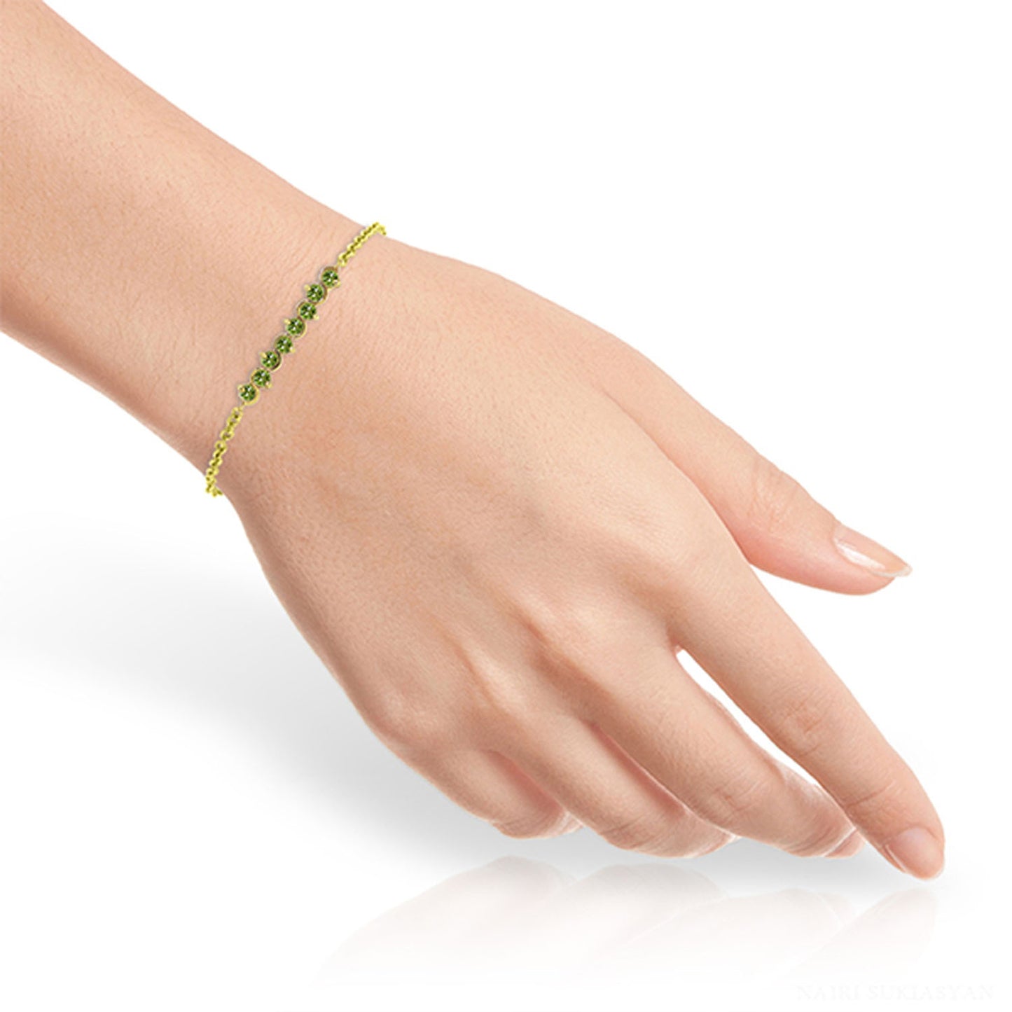 Subtle Radiance Peridot Bracelet