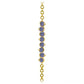 1.55 Carat 14K Solid Gold Bracelet Natural Tanzanite