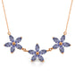 Floral Harmony Tanzanite Necklace