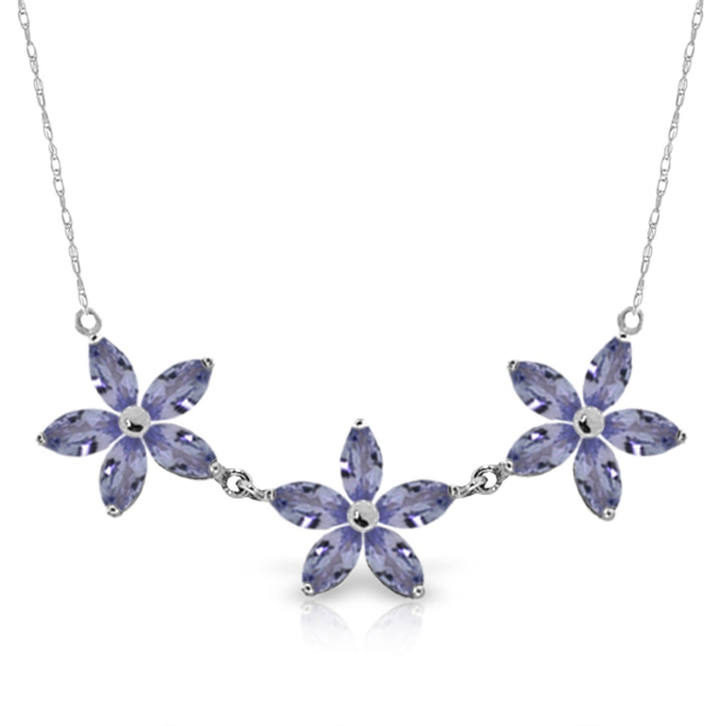 Floral Harmony Tanzanite Necklace