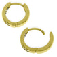 14k Solid Gold Huggie Celestial Sparkle Diamond Earrings