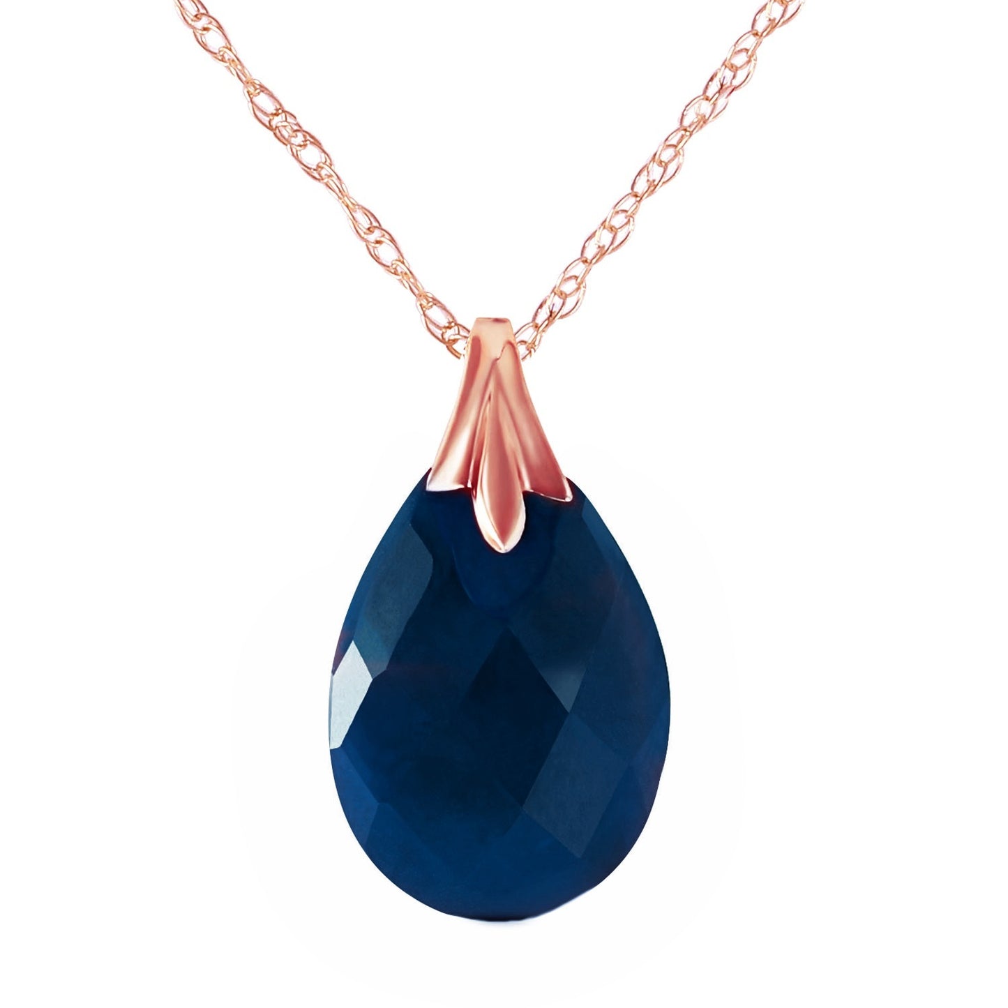 Glistening Glow Dyed Sapphire Necklace