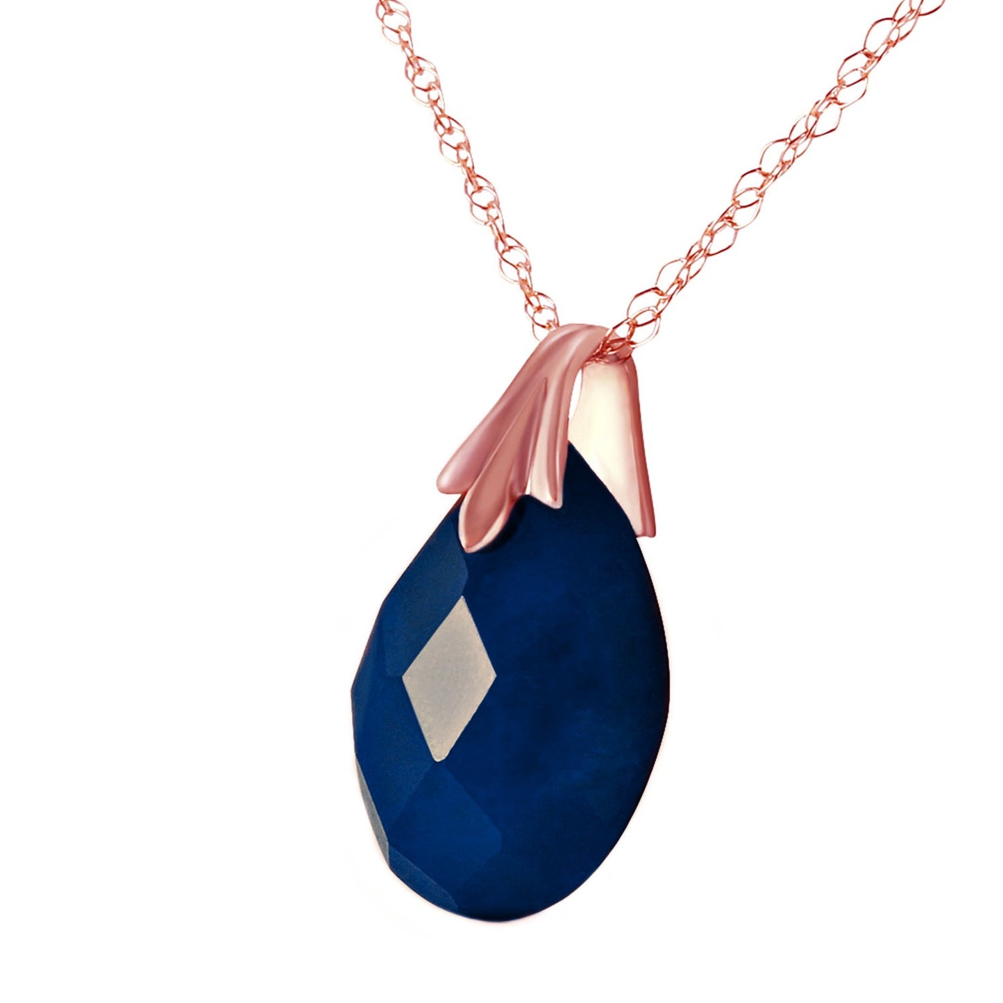 Glistening Glow Dyed Sapphire Necklace