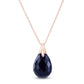 Glistening Glow Dyed Sapphire Necklace