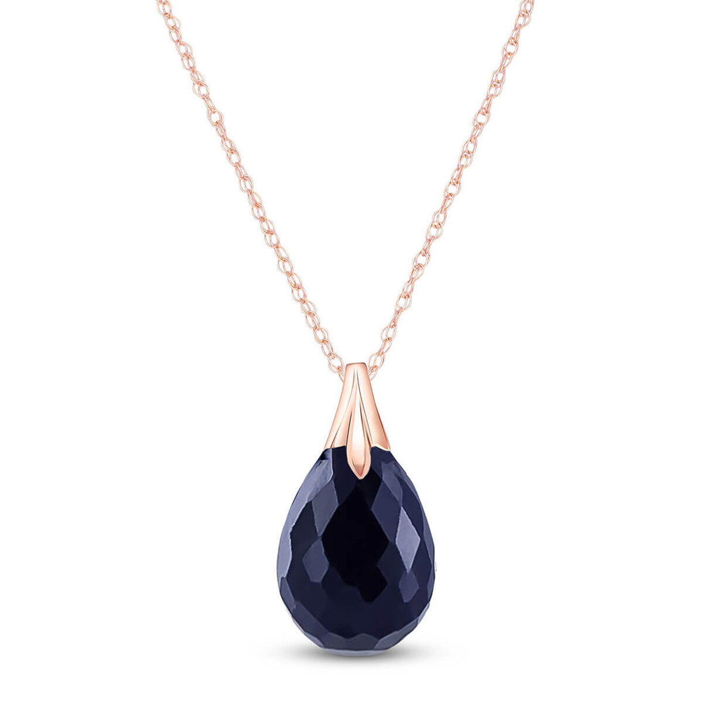 Glistening Glow Dyed Sapphire Necklace