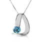 Zen Charm Blue Topaz Necklace