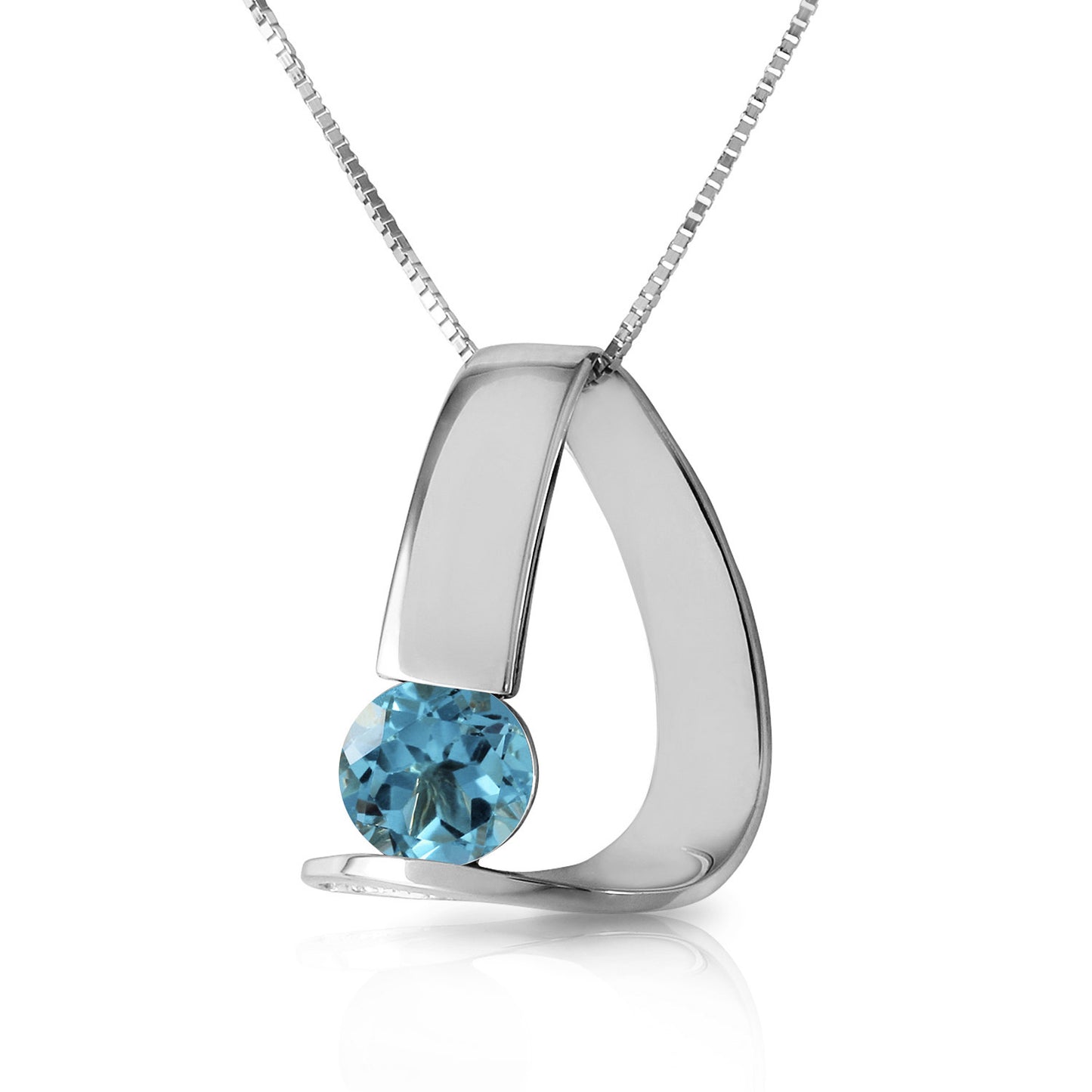 Zen Charm Blue Topaz Necklace