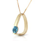 Zen Charm Blue Topaz Necklace